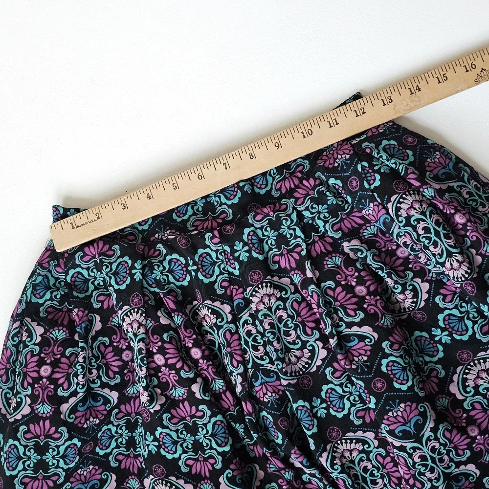 Disney Descendants 2 Skirt Evie Inspired Hi-Low Tulle Hem Floral Big Girl Size L